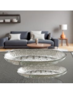 Juego 2 bandejas de aluminio plateadas 2