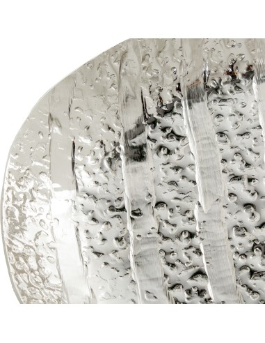 Juego 2 bandejas de aluminio plateadas