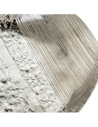 Juego 2 bandejas de aluminio plateadas