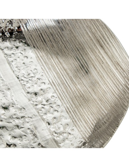 Juego 2 bandejas de aluminio plateadas