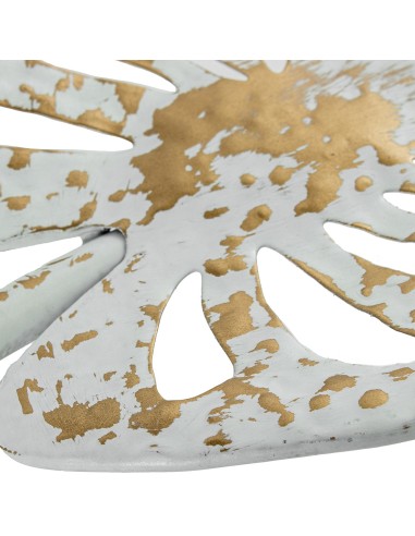 Juego de 2 bandejas de metal doradas