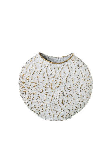 Jarrón de metal dorado pequeño