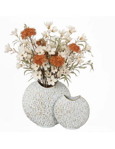 Jarrón de metal dorado pequeño