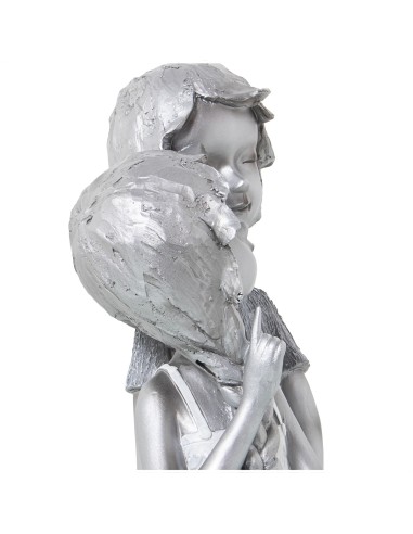 Figura resina pareja en plata