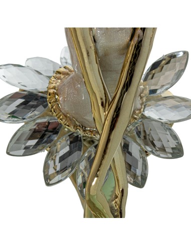 Figura de resina bailarina dorada