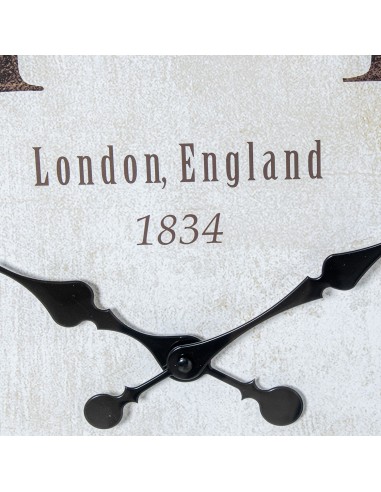 Reloj de pared melamina blanco y oro