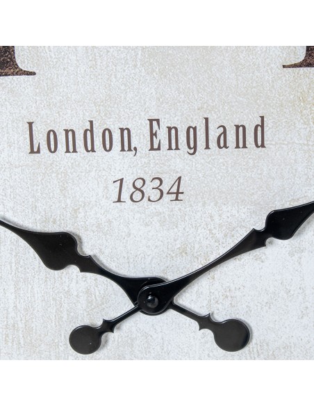 Reloj de pared melamina blanco y oro