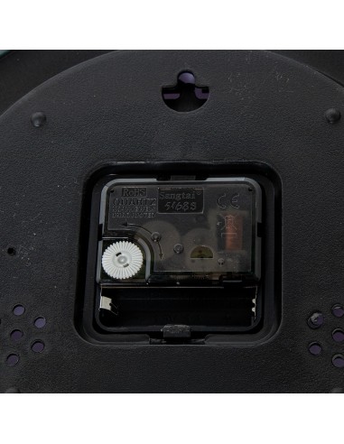 Reloj de pared melamina blanco y oro