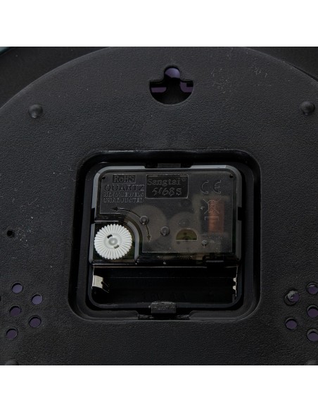 Reloj de pared melamina blanco y oro