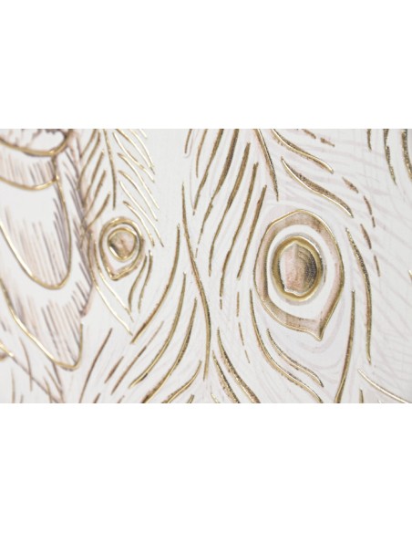 Cuadro en lienzo de pavo real