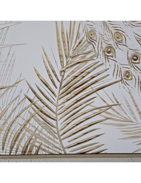 Cuadro en lienzo de pavo real