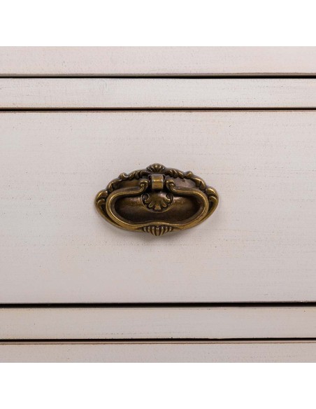 Cómoda de madera 2 puertas y 3 cajones