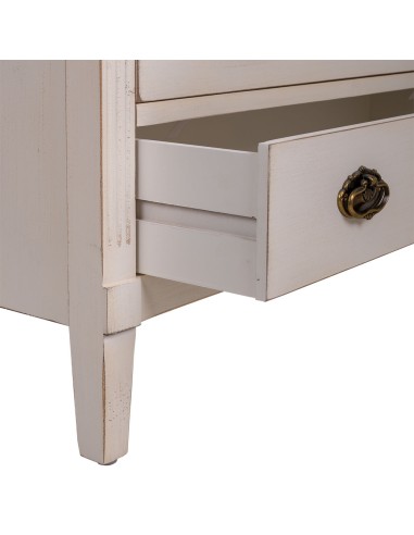 Cómoda de madera 2 puertas y 3 cajones