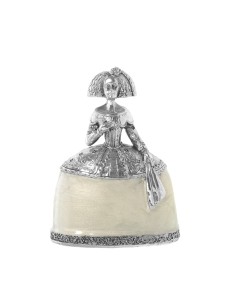 Figura resina menina plata