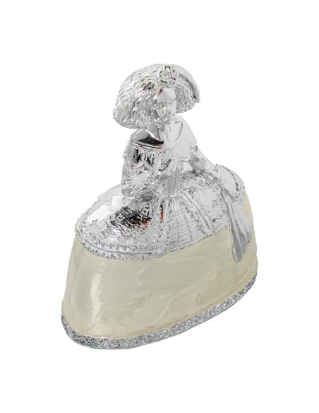 Figura resina menina plata