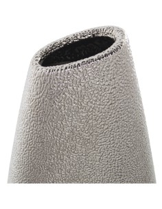 Jarrón de cerámica plateado grande 2