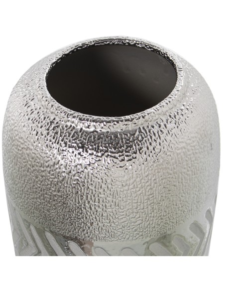 Jarrón cerámica plata grande