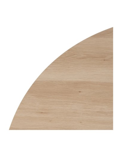 Mesa madera clara con patas blancas