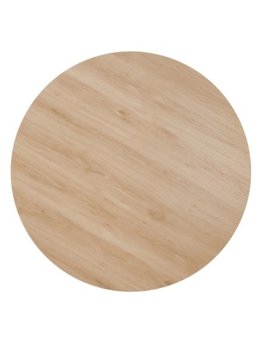 Mesa madera clara con patas blancas