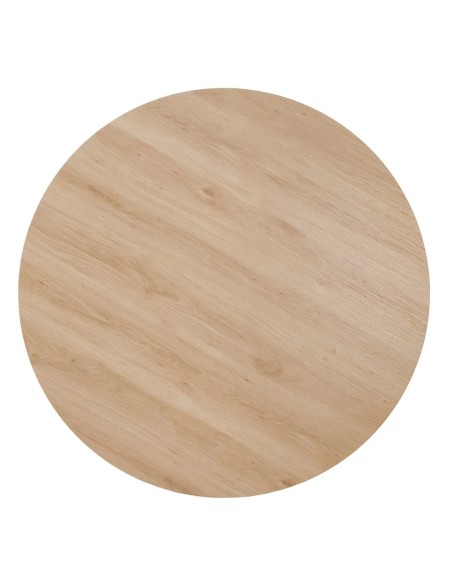 Mesa madera clara con patas blancas