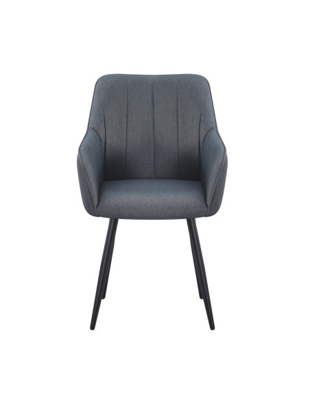 Silla monroe gris patas negras