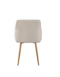 Silla monroe de marfil patas símil metal 2