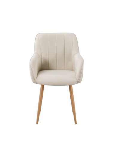 Silla monroe de marfil patas símil metal