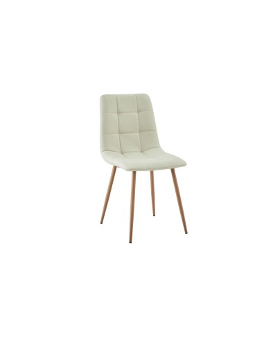 Silla portland beige con patas aserradas