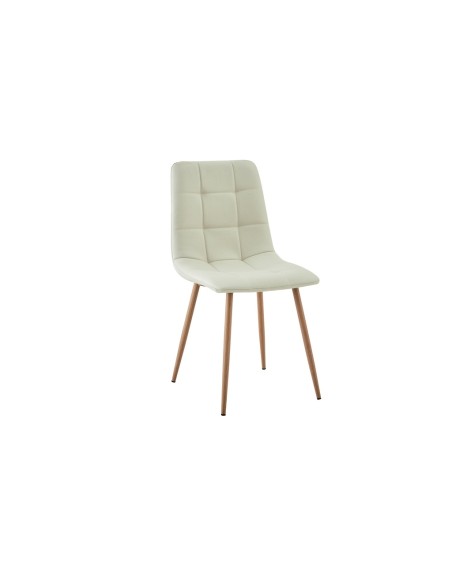 Silla portland beige con patas aserradas