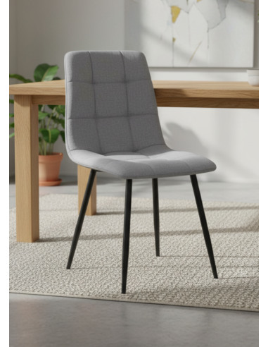 Silla portland poliéster con patas negras