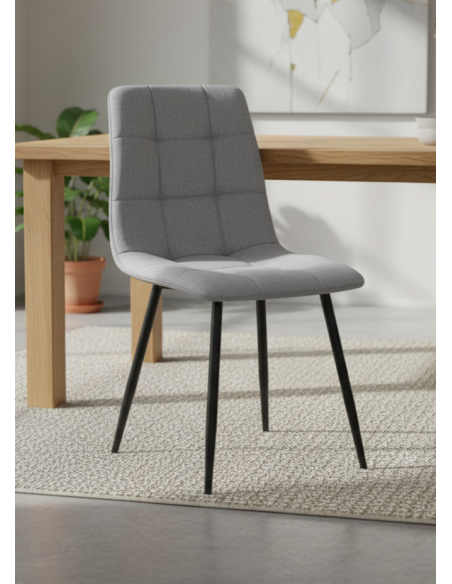 Silla portland poliéster con patas negras