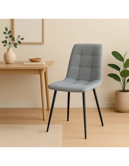 Silla portland poliéster con patas negras