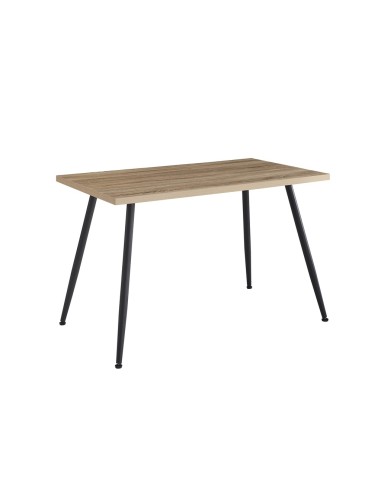 Mesa fija melaminada con patas negras