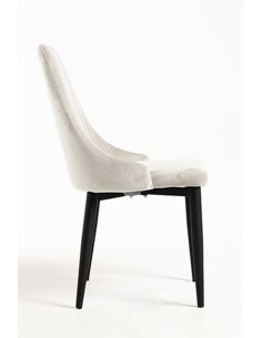 Silla haipe terciopelo patas negras 2