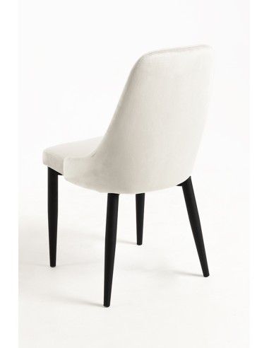 Silla haipe terciopelo patas negras