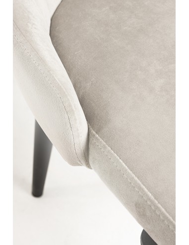 Silla haipe terciopelo patas negras