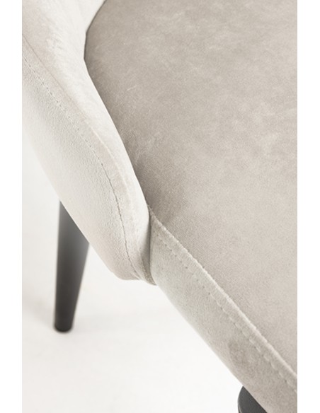 Silla haipe terciopelo patas negras