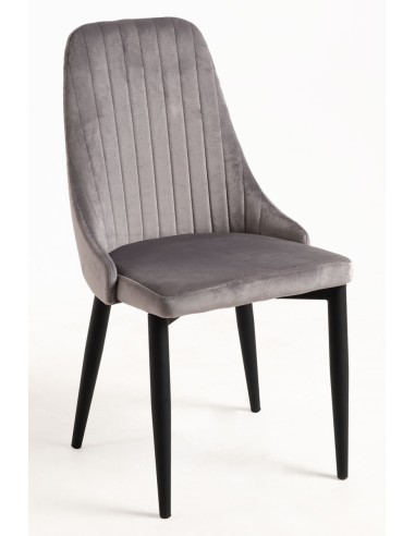 Silla haipe terciopelo patas negras