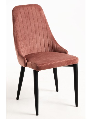 Silla haipe terciopelo patas negras