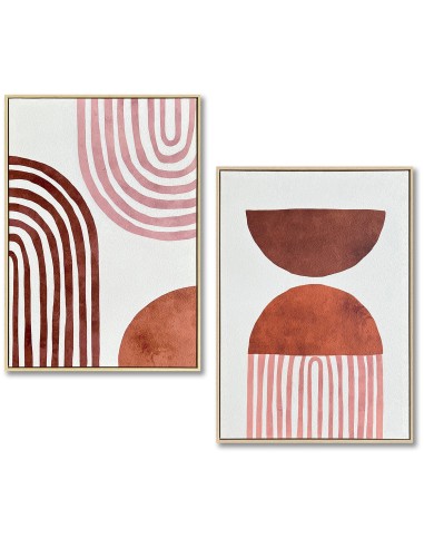 Cuadro en lienzo abstracto con marco