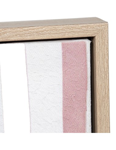 Cuadro en lienzo abstracto con marco