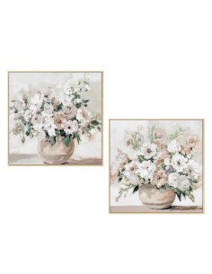 Cuadro en lienzo jarrones con marco