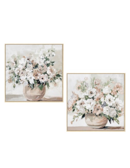 Cuadro en lienzo jarrones con marco