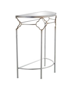 Entrada de metal plata con espejo 2