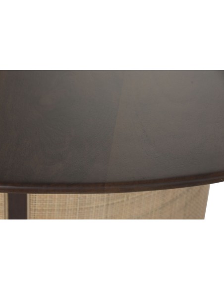 Mesa redonda 130 cm en Mango y Fibra