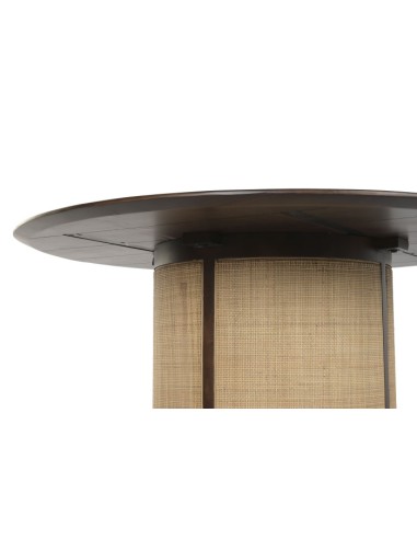 Mesa redonda 130 cm en Mango y Fibra