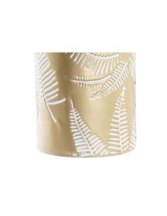 Jarrón metal dorado grande con asa 2