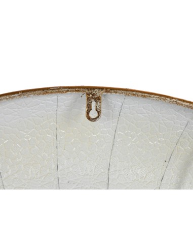 Espejo redondo de metal en dorado