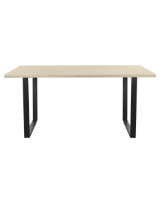 Mesa de Comedor Madera y Metal Negro 2