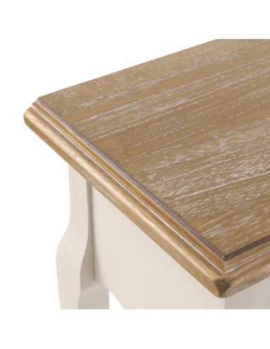 Consola de entrada de madera con 2 cajones